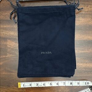 Prada Midnight Blue Velvet Dust Bag